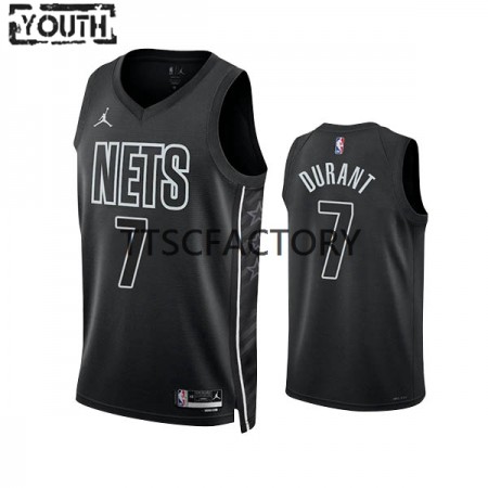 Dres Brooklyn Nets Kevin Durant 7 Jordan 2022-23 Statement Edition Crno Swingman - Dječji